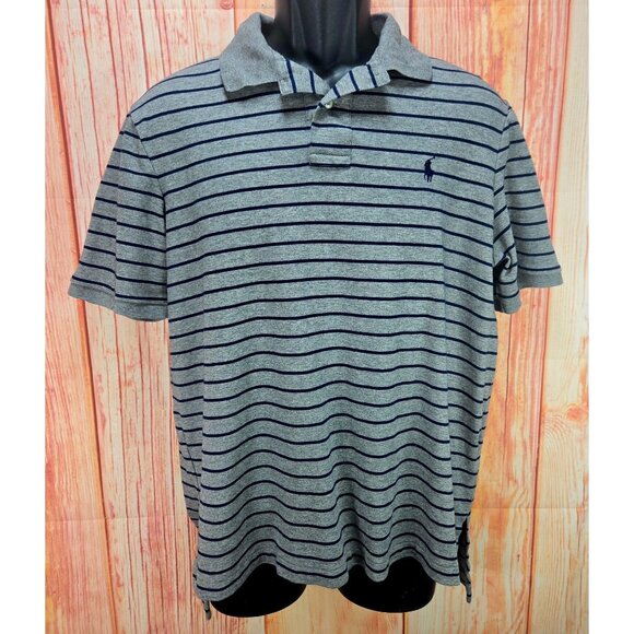 Polo Ralph Lauren Mens Pima Soft Touch Striped Polo Large - Picture 1 of 8